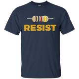Resist! Funny Electronic and Science Geek Tshirt_Black