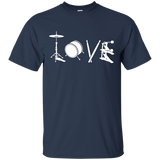 Drummer All You Need Is Love T-shirt_black