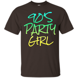 Womens 90's Party Girl disco retro girls funny t-shirt_Black