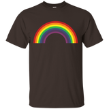 Rainbow Shirt ~ Plain 80s Inspired Graphic Tee_Black