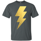 Lightning Bolt T-shirt Gold Casual Unisex Printed Tees Tops