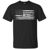 Welder American Flag T-Shirt_Black