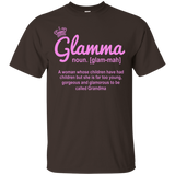 Women's Glamma Funny Definition Shirt Mothers Day Gifts_Black