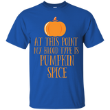 My Blood Type Is Pumpkin Spice Halloween Party T-Shirt_Black