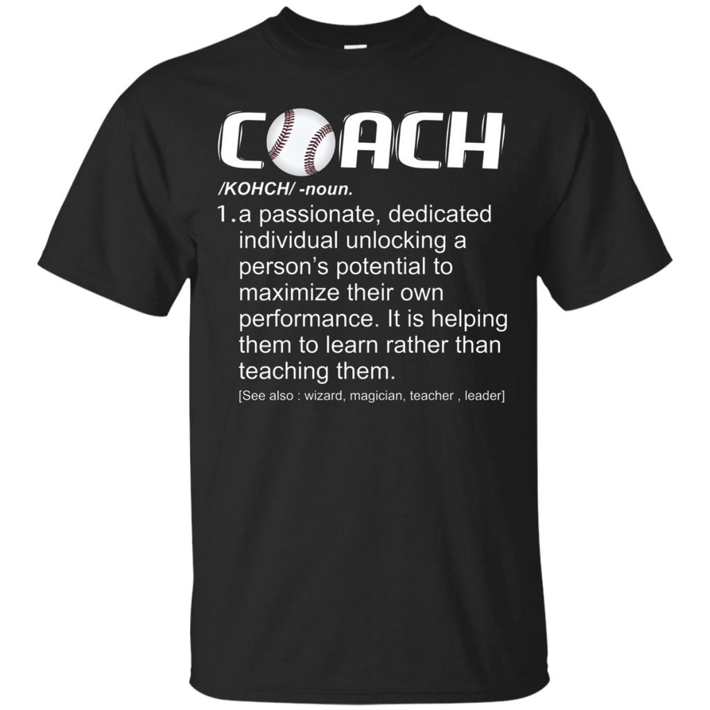 Coach Definition Tshirt Funny Coach Tee_black