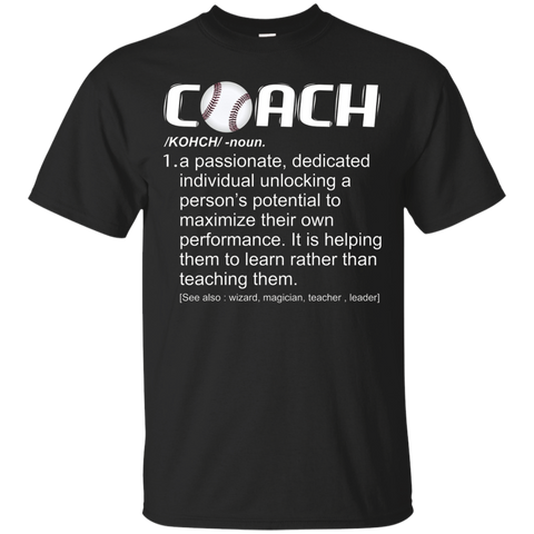 Coach Definition Tshirt Funny Coach Tee_black
