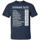 Womens Stephanie Facts T Shirt for Stephanie with Funny Facts_Black