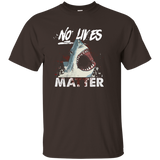 Shark halloween costume NO LIVES MATTER T-shirt_Black