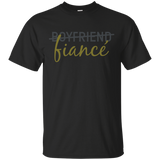 Fiance Gifts For Him Shirt - Boyfriend To Fiance Shirt_black=