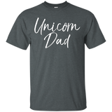 Unicorn Dad Shirt Cute Funny Father Of Unicorn Girls Tee_black=