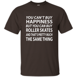 You Can't Buy Happiness But You Can Buy Rollerskate T-shirt_asphalt=