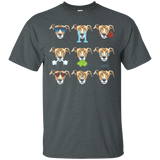 Greyhound Dog Nine Emotions Face Funny T-shirt Gift_black