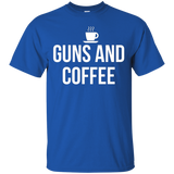 Guns And Coffee Funny T-shirt Cute Gun Rights Tee_black