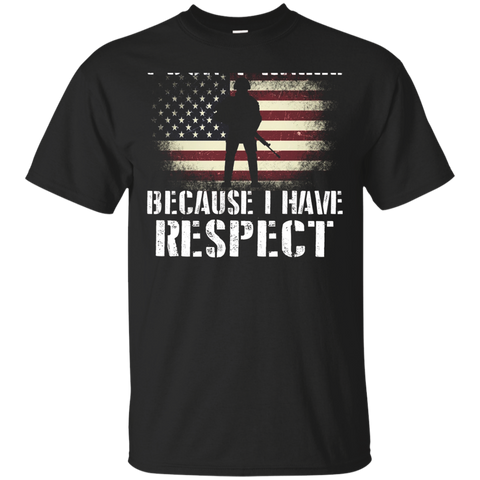 I Stand For The National Anthem Tshirt (design On Back)_black=