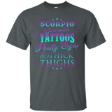 Scorpio Girl With Tattoos Pretty Eyes Thick Thighs T-shirt_Black