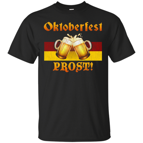 Vintage Oktoberfest Prost Men Women Oktoberfest T-Shirt_Black