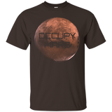 Occupy Mars Funny Science - Men Women T Shirt_Black