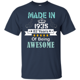 Made In 1935 Shirt, 82 Years Of Being Awesome T- Shirt