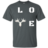 Love White Moose Head T Shirt Wild Animals Lover Gift