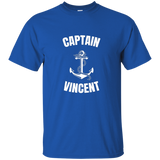 Captain Vincent T-shirt Personalized Boat Captain Shirt_black=