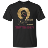 Women's Women's Black Queens Are Born In September - Birthday TShirt_Black