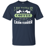 Wanna Sip Coffee And Pet My Cairn Terrier Shirt_Black