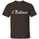 I Believe Funny Christmas T-shirt_black=