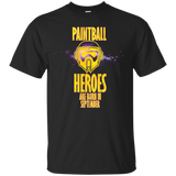 Paintball Heroes are Born in September Bday Tshirt Tee_Black