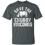 Save The Chubby Unicorns Shirt Rhino Distressed Top T-shirt_black=