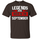 Legends Are Born In September T-shirt - Birthday Tshirt