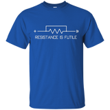Resistance is Futile funny resistor t-shirt_Black