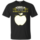 school is out forever tshirt for Retired Teacher Retirement_Black
