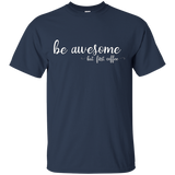 Womens Be Awesome But First Coffee Lover Women's T-shirt_black=