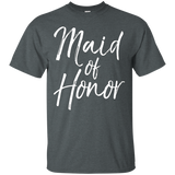 Maid Of Honor Shirt Fun Cute Women's Wedding Tee_black=