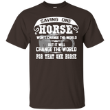 Saving One Horse Shirt_Black
