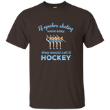 Synchronized Ice Skating Gifts T-Shirt - If Synchro Easy_Black