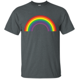 Rainbow Shirt ~ Plain 80s Inspired Graphic Tee_Black