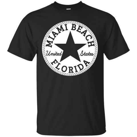 MIAMI BEACH - FLORIDA - United States USA T-Shirt_Black