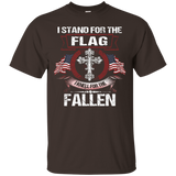 I Stand For The Flag, Kneel For The Fallen T Shirt_black