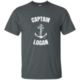 Captain Logan T-shirt Personalized Boat Captain Shirt_black=