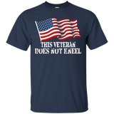 I Don't Kneel During The Anthem Usa Flag Tshirt For Veteran_black