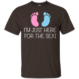 I'm Just Here For The Sex T Shirt Funny Gender Reveal Tee