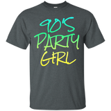 Womens 90's Party Girl disco retro girls funny t-shirt_Black