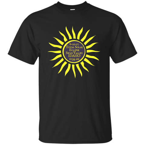 Swan Valley Idaho Total Solar Eclipse T-Shirt, Sun Tee_Navy