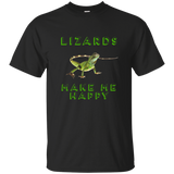 Lizards Make Me Happy Reptile Shirt