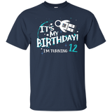 It's My Birthday I'm Turning 12 T-shirt 12th Astronaut Kids