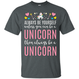 Women's Always Be Yourself Unless You Can Be a Unicorn Shirt_Black