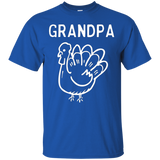 Grandpa Turkey Thanksgiving Family Tshirt For Group Photo_black