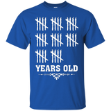 Tally Marks Tee-Funny 40 Years Yrs Old 40th Birthday T-Shirt_Black