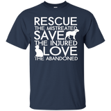 RESCUE SAVE LOVE - Dog Rescue Shirt_Black